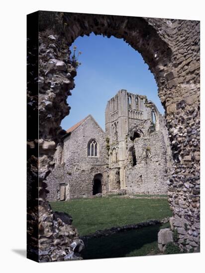 Priory Ruins, Priors Chapel and Tower from the Cloister, Castle Acre, Norfolk, England-David Hunter-Premier Image Canvas