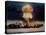 Priscilla 37-Kiloton Balloon Shot Test Firing Above Desert Landscape at NV Atomic Bomb Test Site-null-Premier Image Canvas