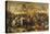 Prise de Jérusalem par les croisés, 15 juillet 1099 (Godefroy de Bouilon rendant grâce à Dieu en-Emile Signol-Premier Image Canvas