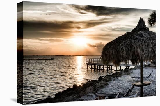 Private Beach at Sunset-Philippe Hugonnard-Premier Image Canvas