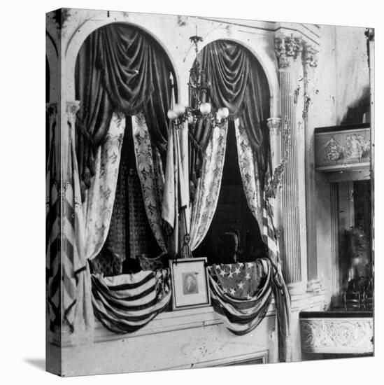 Private Box in Ford's Theater, Around Time President Lincoln Was Assassinated by John Wilkes Booth-null-Premier Image Canvas