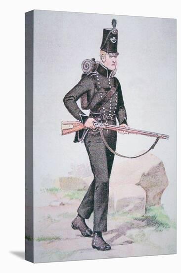 Private of the 95th Rifles, C.1810, Armed with the Baker Rifle, Designed by Ezekiel Baker of London-English-Premier Image Canvas