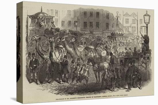 Procession of Mr Hughes's Theatrical Troupe of Elephants, Camels, Horses, Etc-null-Premier Image Canvas