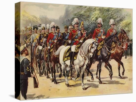 Procession of Nine Kings, Funeral of King Edward VII, 20 May 1910-Henry Payne-Premier Image Canvas