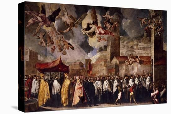 Procession to Transfer the Relics of the Holy Bishops to the Old Cathedral of St Peter, 1656-Francesco Maffei-Premier Image Canvas