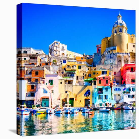 Procida Island Naples - Italy-null-Stretched Canvas