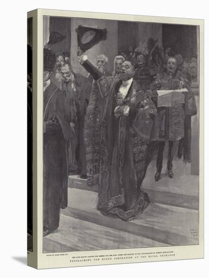 Proclaiming the King's Coronation at the Royal Exchange-Frank Craig-Premier Image Canvas