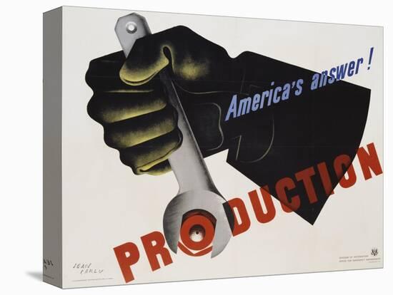 Production - America's Answer! Poster-Jean Carlu-Premier Image Canvas