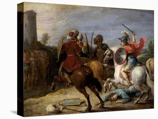 Proezas De Reinaldo Frente a Los Egipcios, 1628-1630-David Teniers the Younger-Premier Image Canvas