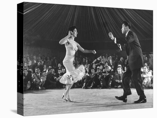Professional Cuban Dance Team Known as Pete and Millie Showing Off the Mambo-Yale Joel-Premier Image Canvas