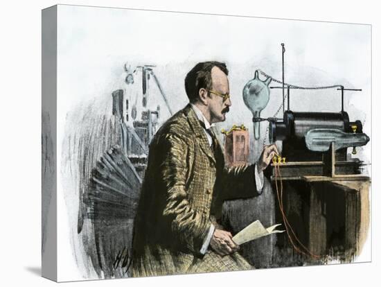 Professor J. J. Thomson in His Laboratory-null-Premier Image Canvas