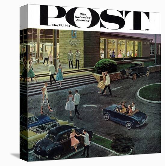 "Prom Dates in Parking Lot," Saturday Evening Post Cover, May 19, 1962-Ben Kimberly Prins-Premier Image Canvas