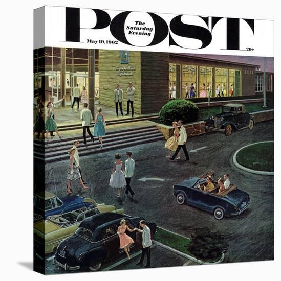 "Prom Dates in Parking Lot," Saturday Evening Post Cover, May 19, 1962-Ben Kimberly Prins-Premier Image Canvas