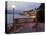 Promenade and Lake at Dusk, Bellagio, Lake Como, Lombardy, Italian Lakes, Italy, Europe-Frank Fell-Premier Image Canvas