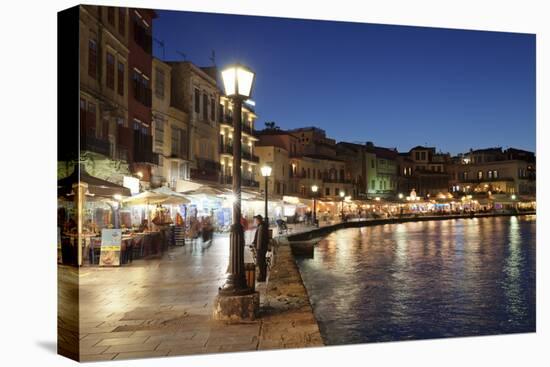 Promenade at Venetian Port, Chania, Crete, Greek Islands, Greece, Europe-Markus Lange-Premier Image Canvas