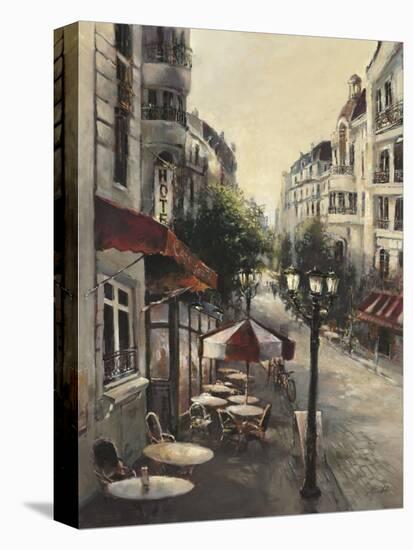 Promenade Cafe-Brent Heighton-Stretched Canvas