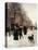 Promenade on a Winter Day, Brussels-Francois Gailliard-Premier Image Canvas