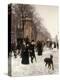 Promenade on a Winter Day, Brussels-Francois Gailliard-Premier Image Canvas