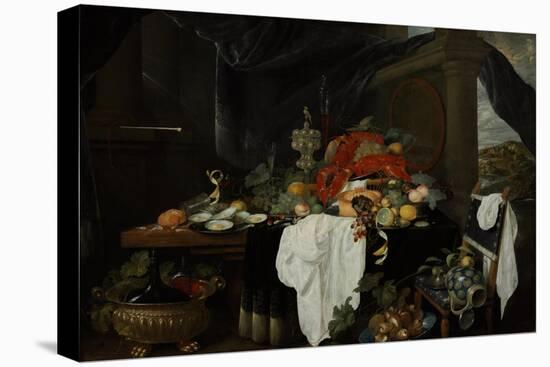Pronk Still Life with Fruit, Oyters, and Lobsters, C. 1640-Andries Benedetti-Premier Image Canvas