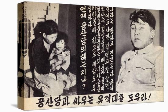 Propaganda Leaflet Distributed by United Nations Forces Lead by U.S. During the Korean War, 1950-53-null-Stretched Canvas