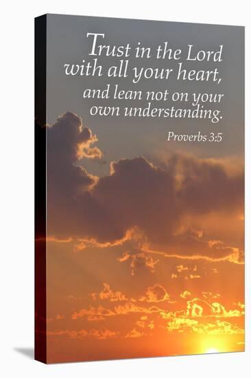 Proverbs 3:5 - Inspirational-Lantern Press-Stretched Canvas