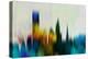 Providence Downtown Skyline-NaxArt-Stretched Canvas