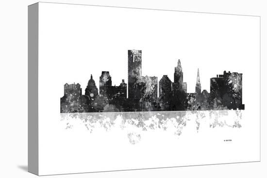 Providence Rhode Island Skyline BG 1-Marlene Watson-Premier Image Canvas