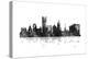 Providence Rhode Island Skyline BG 1-Marlene Watson-Premier Image Canvas