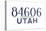 Provo, Utah - 84606 Zip Code (Blue)-Lantern Press-Stretched Canvas