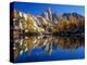 Prusik Peak and Temple Ridge, Reflected in Sprite Lake, Enchantment Lakes-Jamie & Judy Wild-Premier Image Canvas