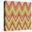 Psychedelic Linear Zig Zag Pattern-tukkki-Stretched Canvas