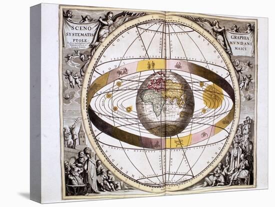 Ptolemaic (Geocentric/Earth-Centre) System of the Universe, 1708-null-Premier Image Canvas