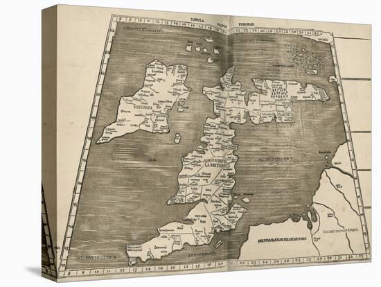 Ptolemy's Map of Britain, 16th Century-Library of Congress-Premier Image Canvas