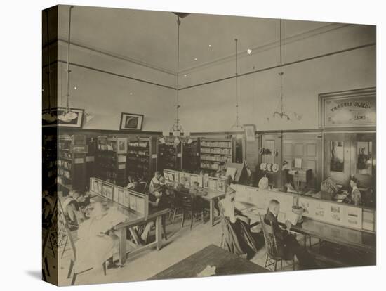 Public Reading Rooms at the Public Library, Los Angeles, CA, C.1905-null-Premier Image Canvas