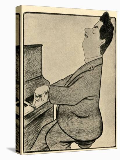 Puccini at the piano-Leonetto Cappiello-Premier Image Canvas