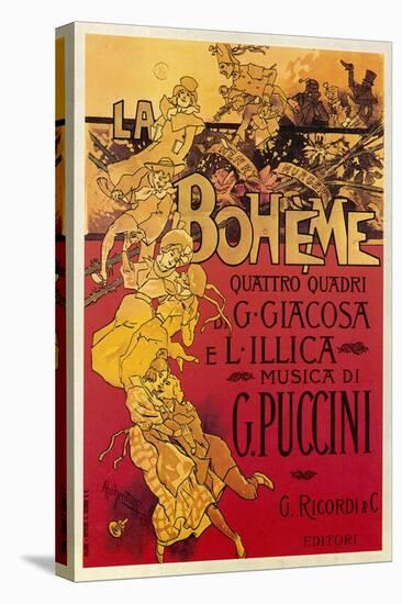 Puccini, La Boheme-Adolfo Hohenstein-Stretched Canvas