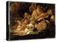 Puck and Fairies, from 'A Midsummer Night's Dream', C.1850 (Oil on Millboard)-Sir Joseph Noel Paton-Premier Image Canvas