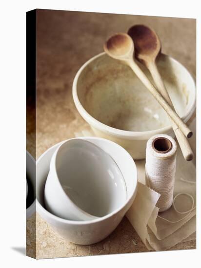 Pudding Basins, Wooden Spoons, Kitchen String, Baking Parchment-Michael Paul-Premier Image Canvas