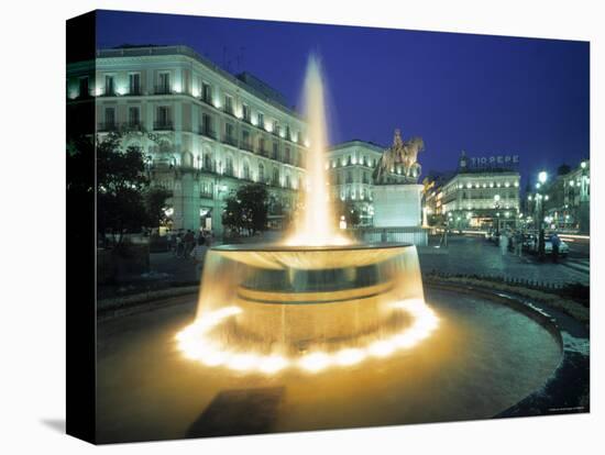 Puerta Del Sol, Madrid, Spain-Walter Bibikow-Premier Image Canvas