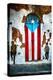 Puerto Rican Flag Door-George Oze-Premier Image Canvas