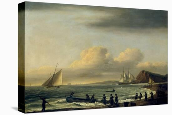 Pulling in the Nets, Teignmouth-Thomas Luny-Premier Image Canvas