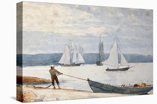 Pulling the Dory, 1880-Winslow Homer-Premier Image Canvas