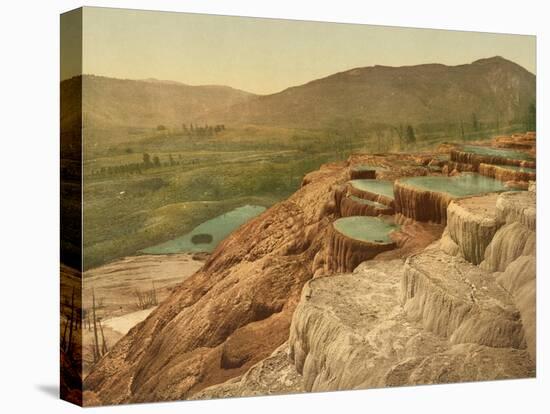 Pulpit Terraces from above, Yellowstone National Park, c.1898-American Photographer-Premier Image Canvas