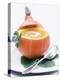Pumpkin Soup with Creme Fraiche in Hollowed-Out Pumpkin-Brigitte Sporrer-Premier Image Canvas
