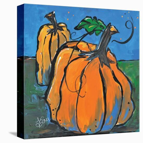 Pumpkins At Twilight-Terri Einer-Stretched Canvas