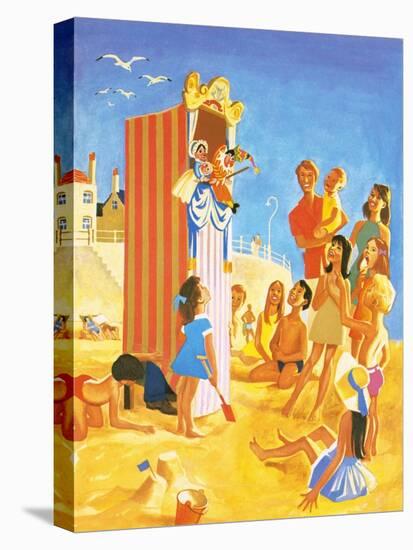 Punch and Judy Show on the Beach-English School-Premier Image Canvas