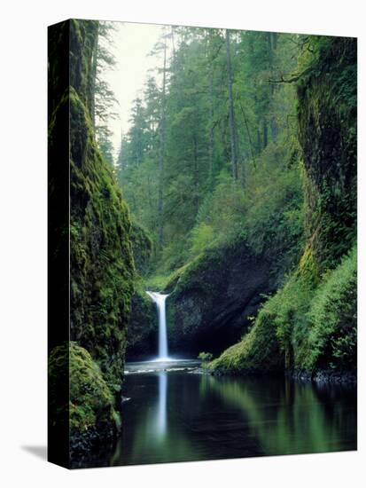 Punch Bowl Falls, Eagle Creek, Columbia River Gorge Scenic Area, Oregon, USA-Janis Miglavs-Premier Image Canvas