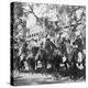 Punjabi Horsemen Outside the Railway Station at Delhi, India, 1900s-H & Son Hands-Premier Image Canvas