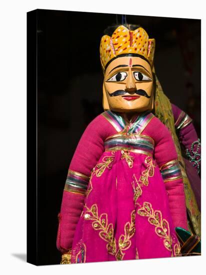 Puppet Souvenirs at Pushkar Camel Fair, India-Walter Bibikow-Premier Image Canvas