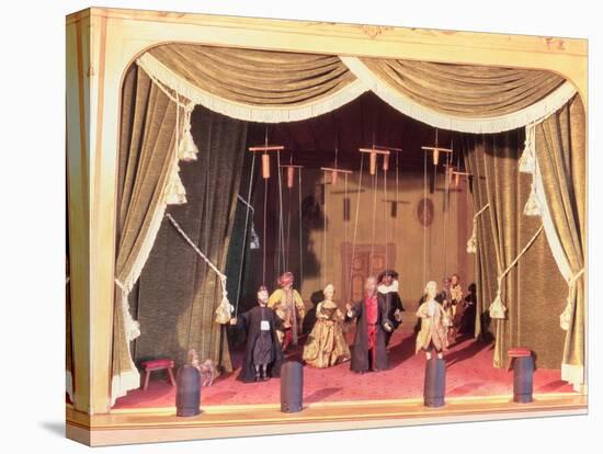 Puppet Theatre with Marionettes, 18th Century-null-Premier Image Canvas